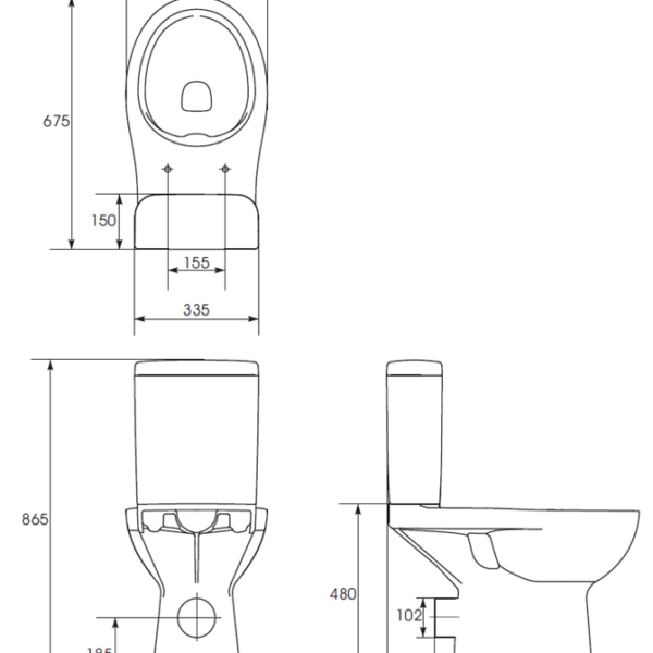 CERSANIT WC kompaktní Etiuda