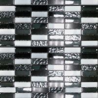 Glass & Pure Mozaika Stoneglass Black White