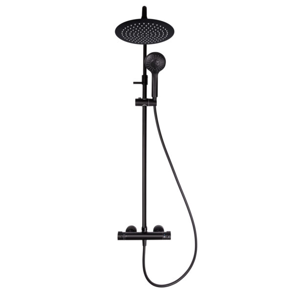Sprchový set s termostatickou baterií THERMO-15 OLO černý