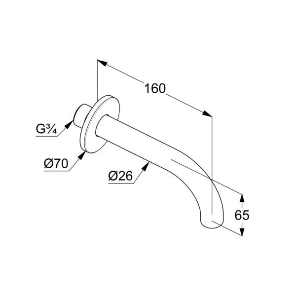 Vanový výtok Kludi BOZZ černá