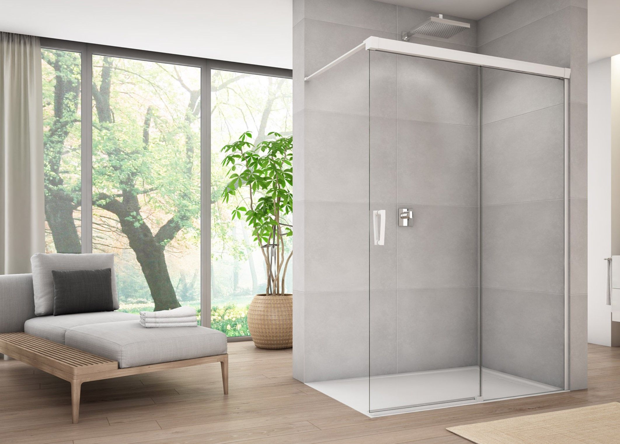 Walk-in CADURA CAW2 bílá Walk-in CADURA CAW2 bílá