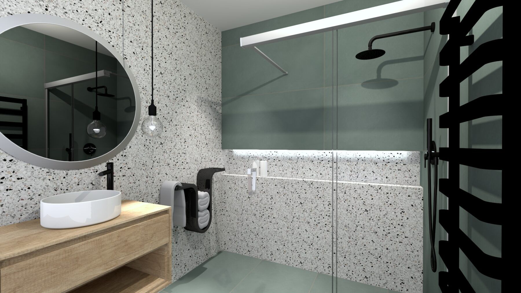 3D grafický návrh koupelny