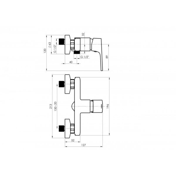 Sprchová baterie MODENA-12/K