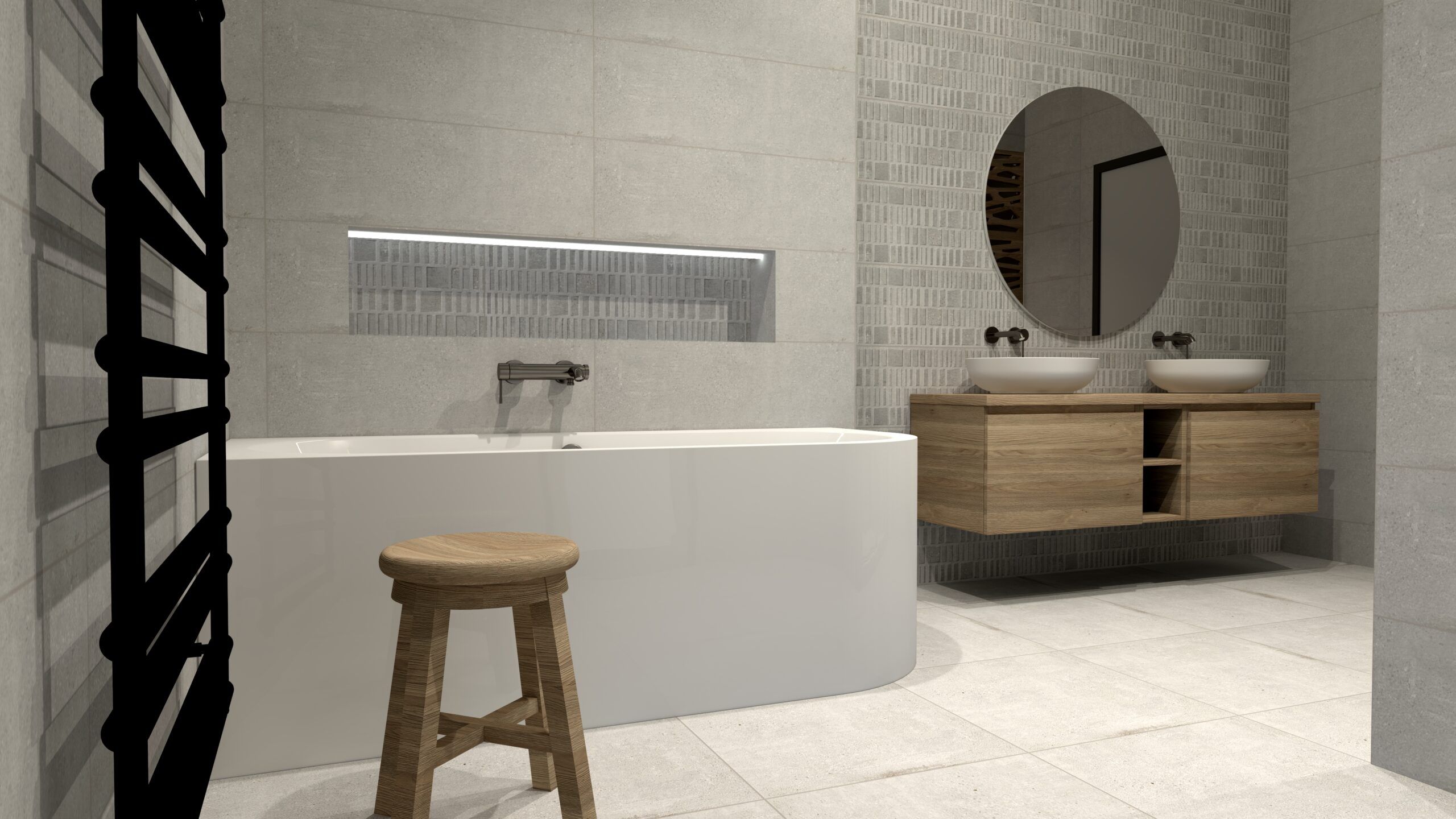 3D grafický návrh Opera Plus s nikou uprostřed