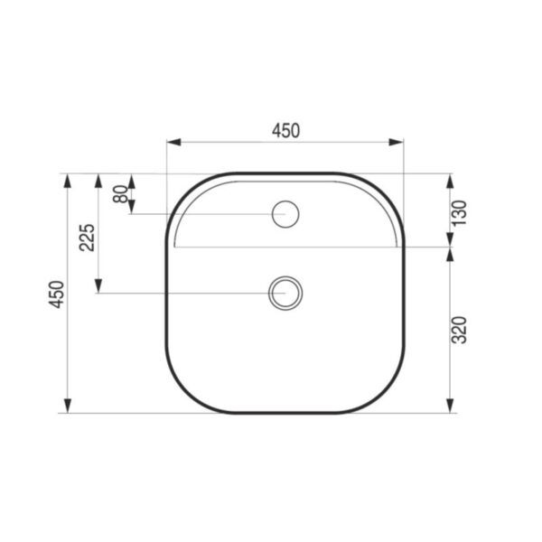 Umyvadlo na desku PIEGA