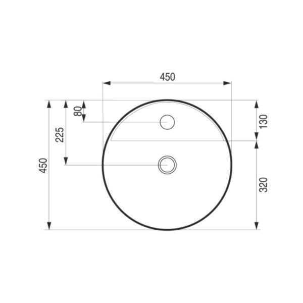 Umyvadlo na desku PIEGA