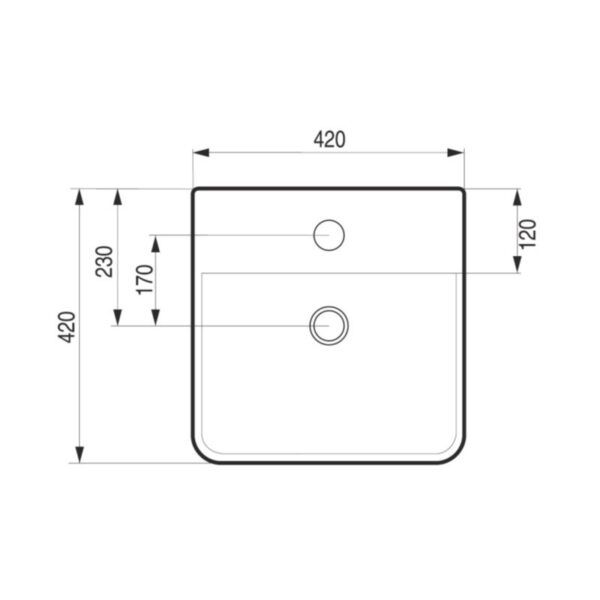Umyvadlo na desku i nástěnné PIENO