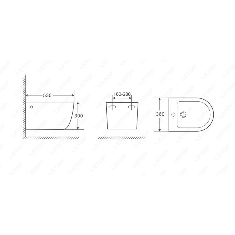 Závěsný bidet ARCO Závěsný bidet ARCO