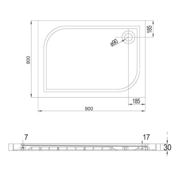 Lavilla sprchová vanička obdélník