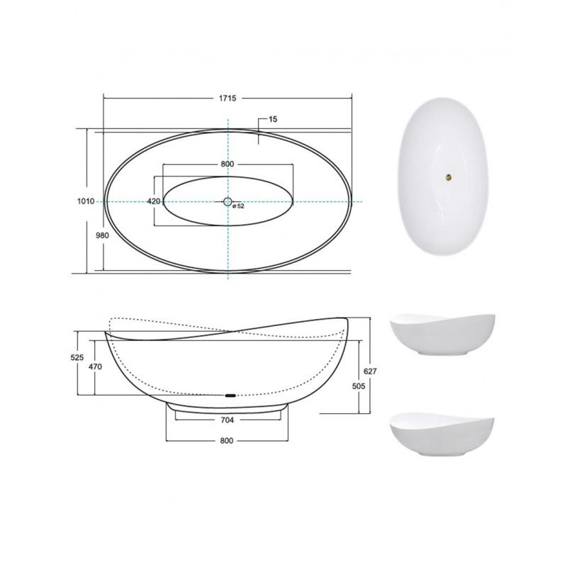 Volně stojící vana SIYA Volně stojící vana SIYA