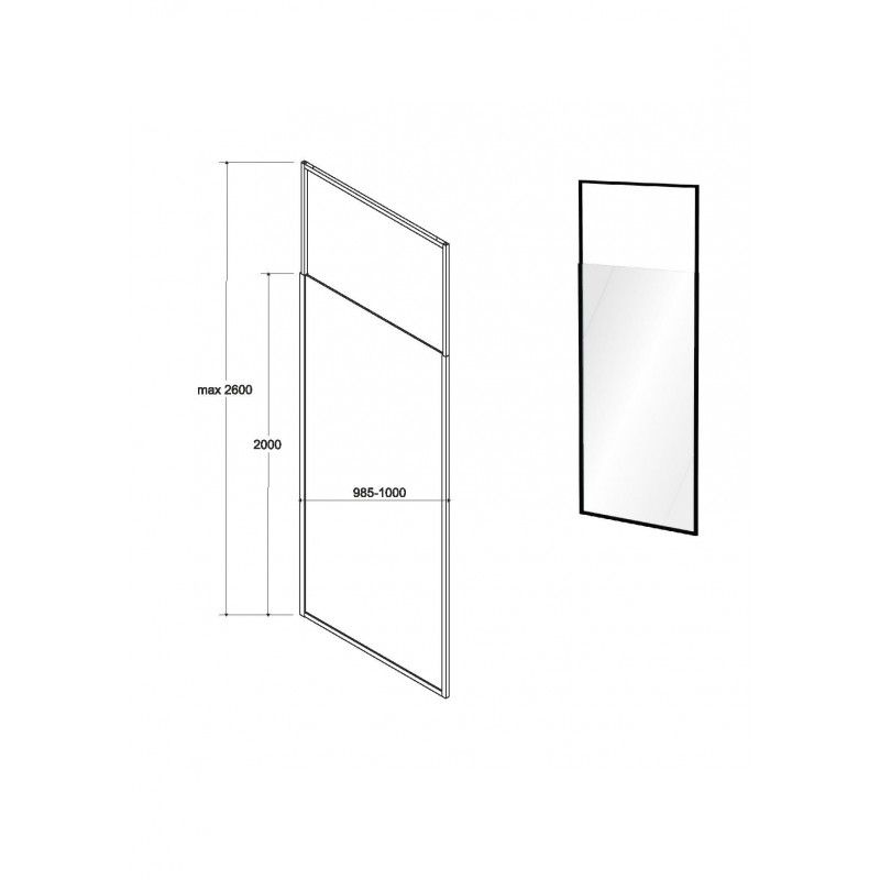 ICON walk-in sprchový kout ICON walk-in sprchový kout