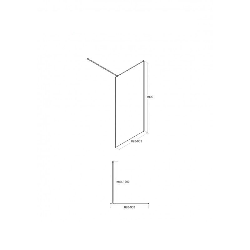 TOCA walk-in sprchový kout TOCA walk-in sprchový kout