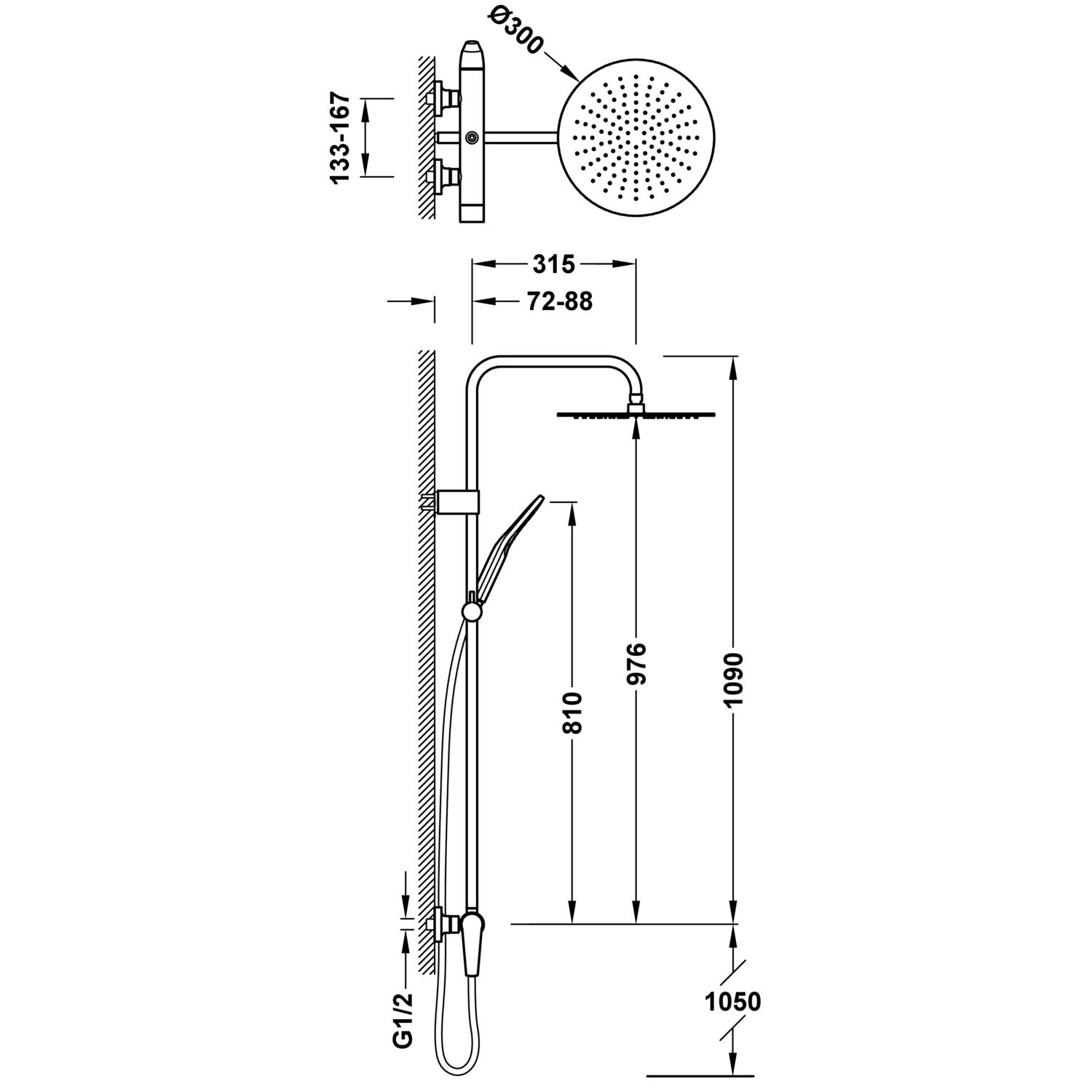 Tres FUJI sprchová souprava Tres FUJI sprchová souprava