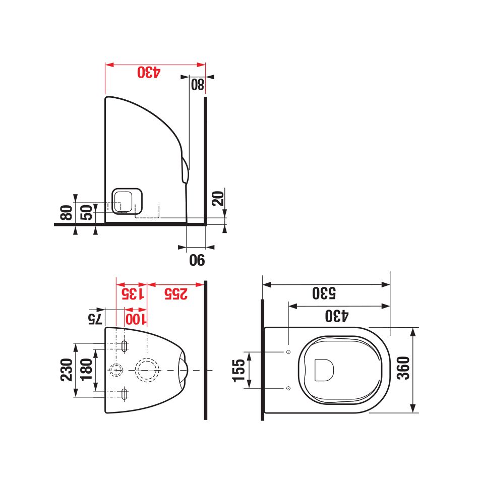 MIO-N pack závěsné WC rimless MIO-N pack závěsné WC rimless