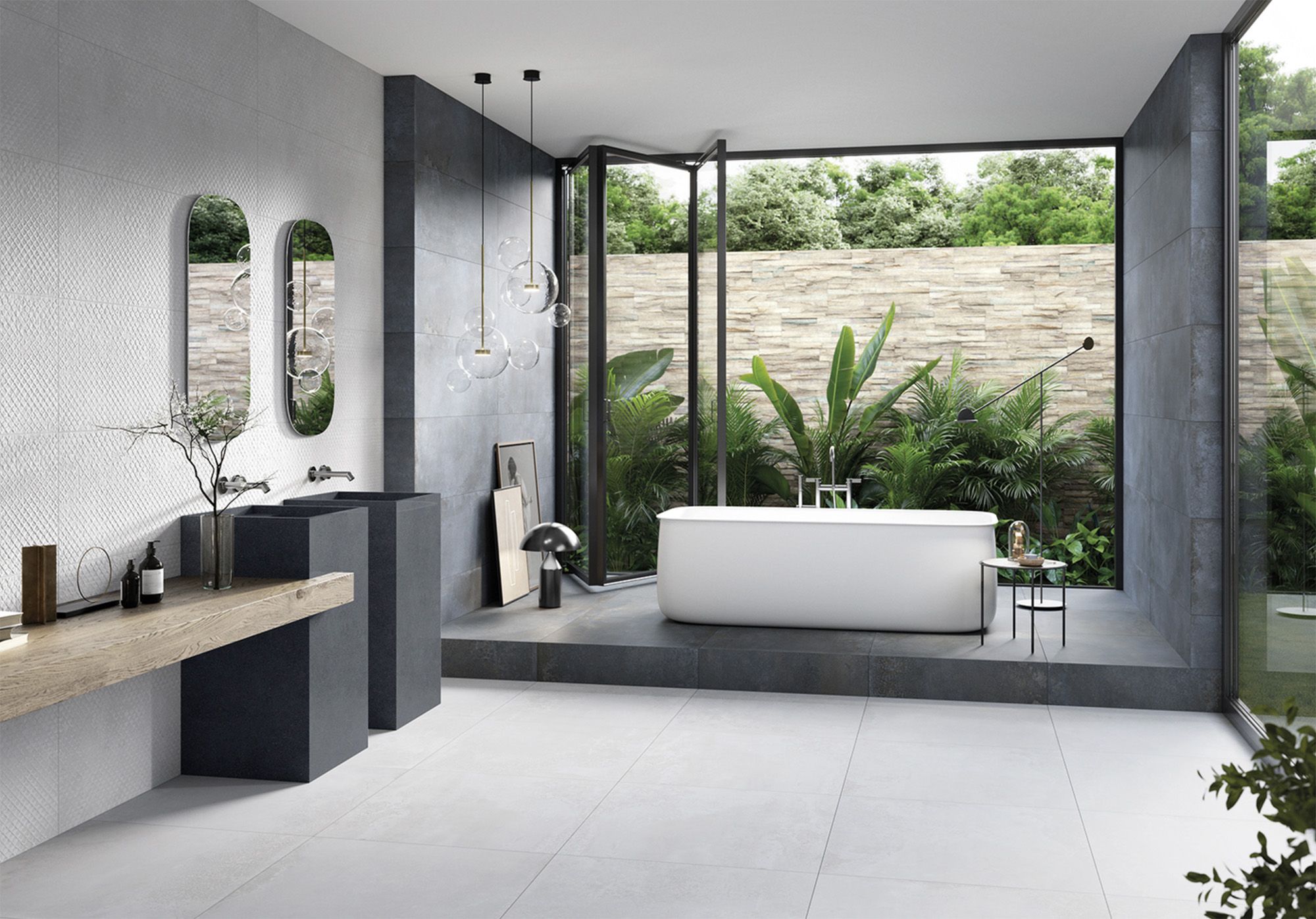 Zeleň v koupelně Zeleň v koupelně