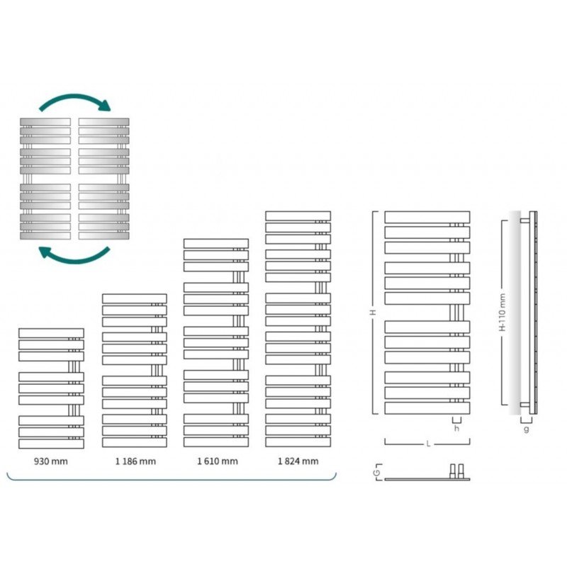Koupelnový radiátor Nameless Koupelnový radiátor Nameless