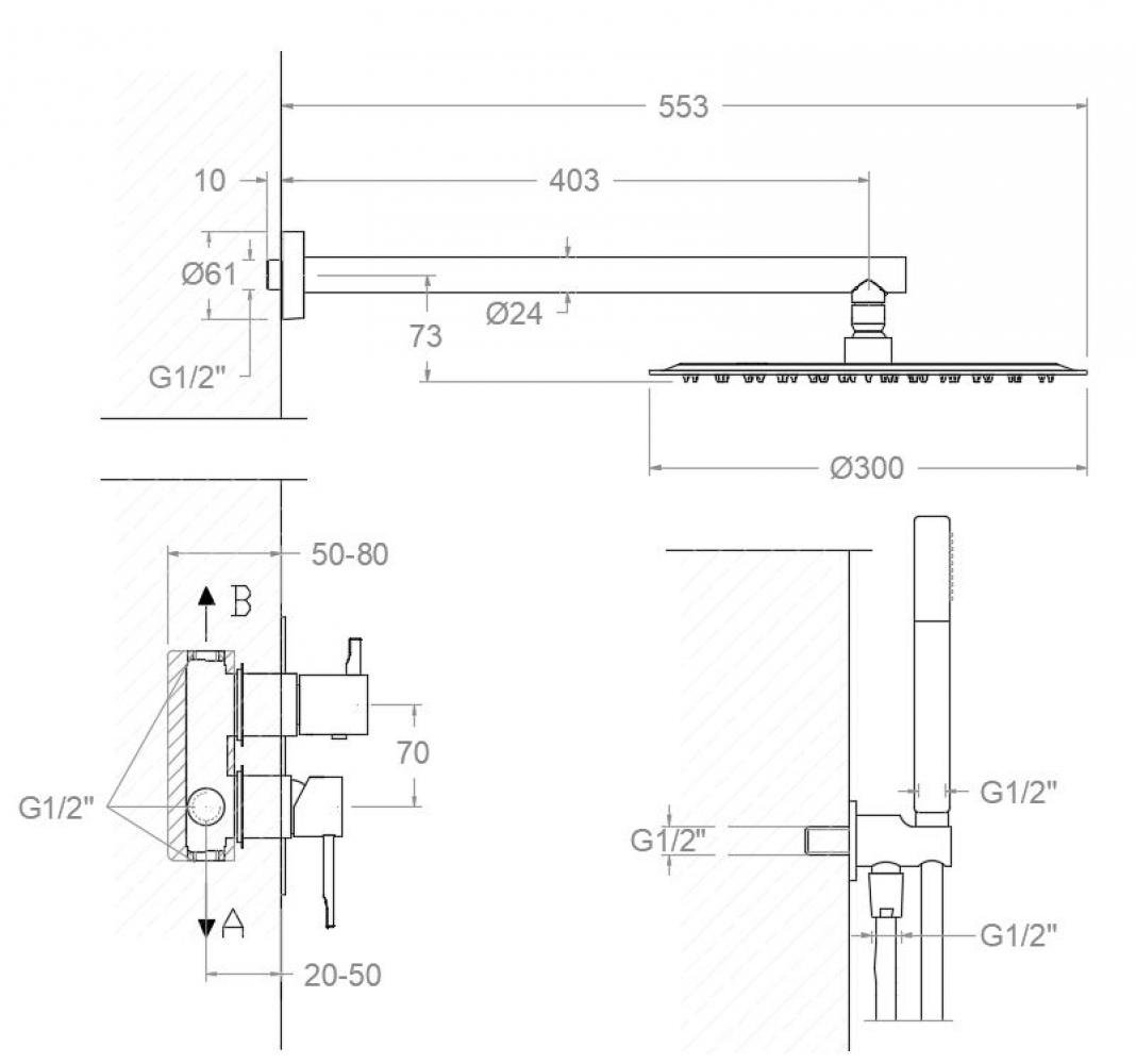 Sprchová baterie Odisea Sprchová baterie Odisea