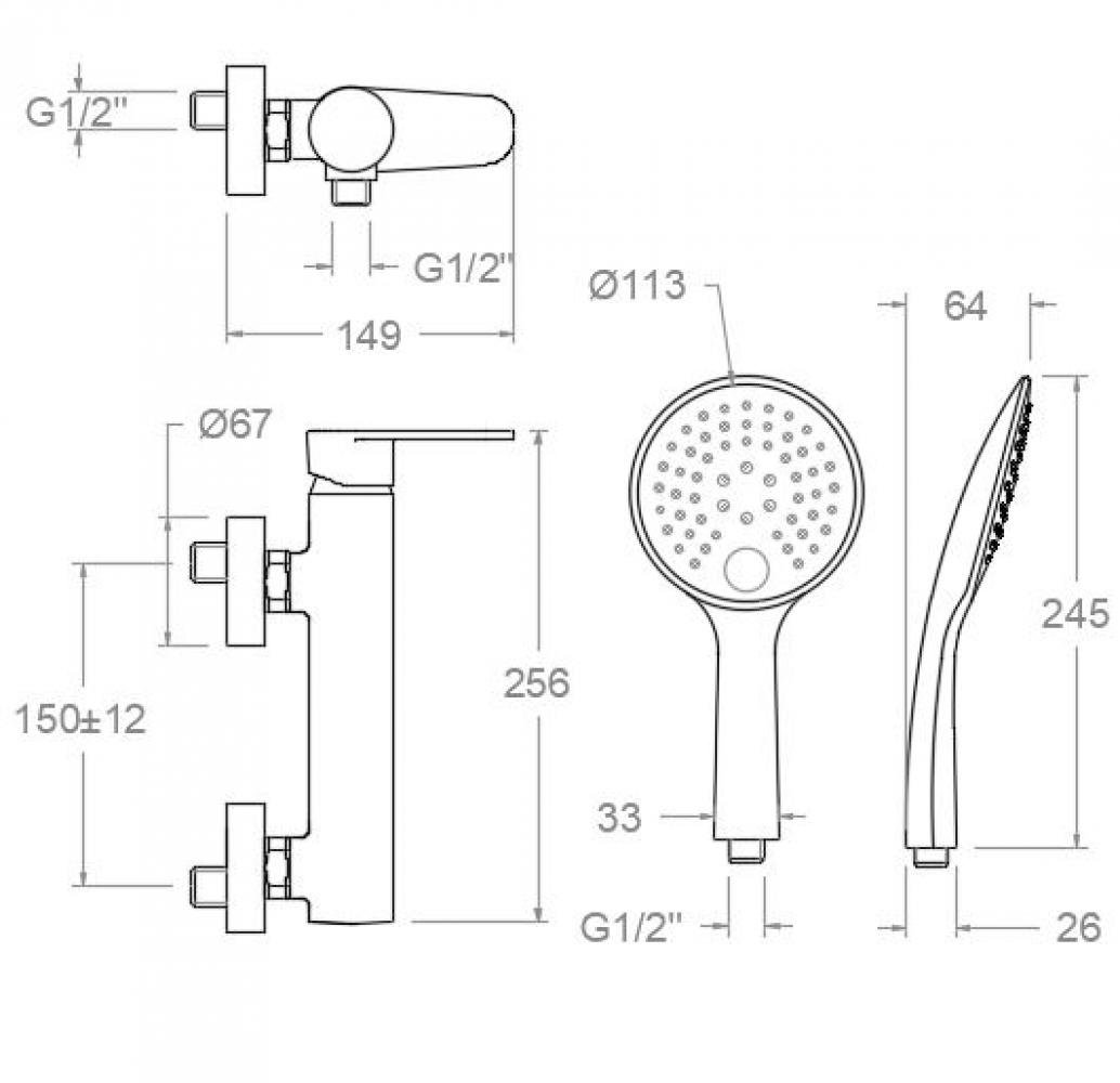Sprchová baterie Alexia Sprchová baterie Alexia