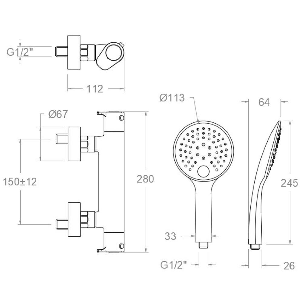 Sprchová baterie Alexia Sprchová baterie Alexia