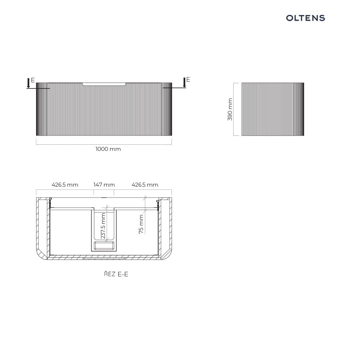 Hamnes umyvadlová skříňka 100 cm Hamnes umyvadlová skříňka 100 cm