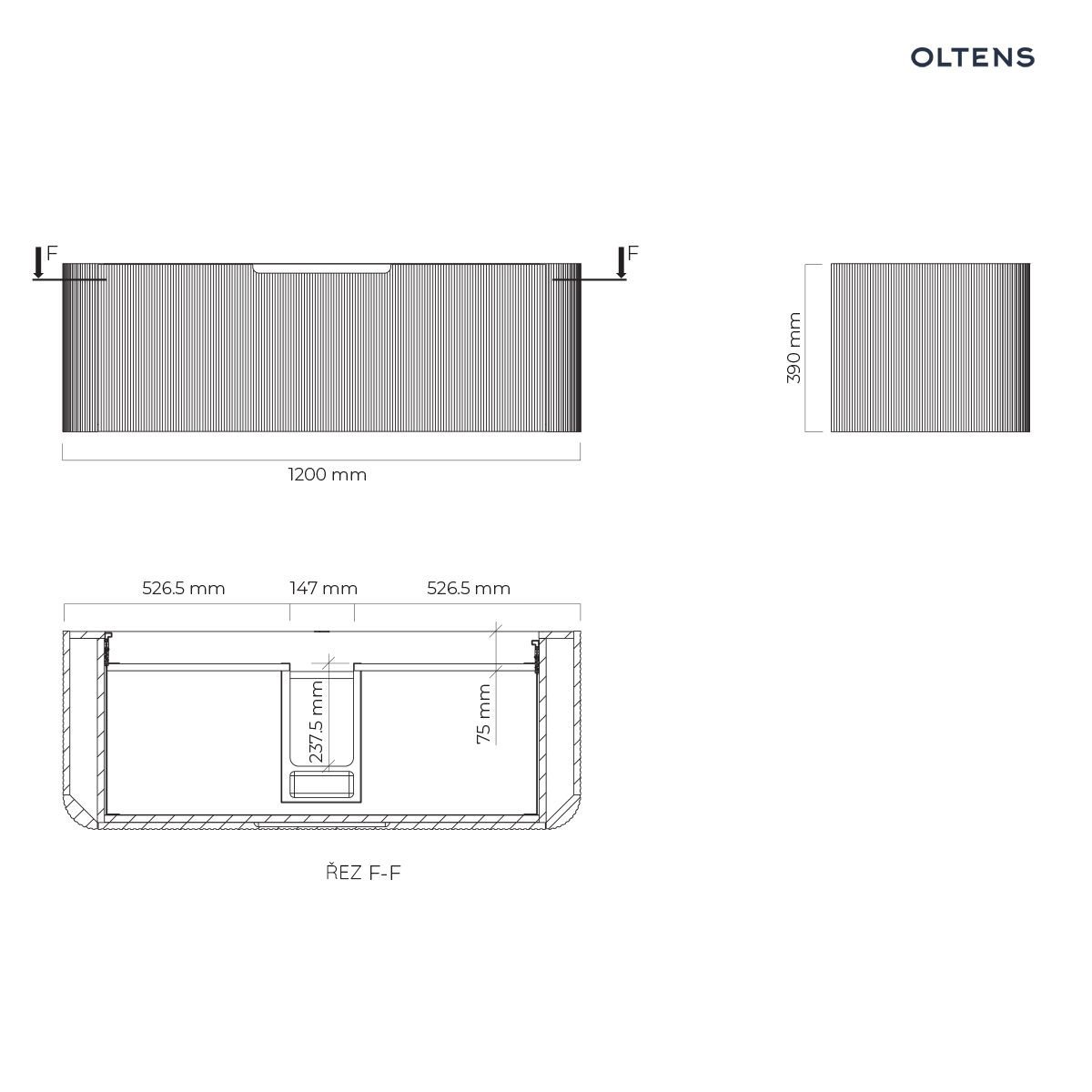 Hamnes umyvadlová skříňka 120 cm Hamnes umyvadlová skříňka 120 cm