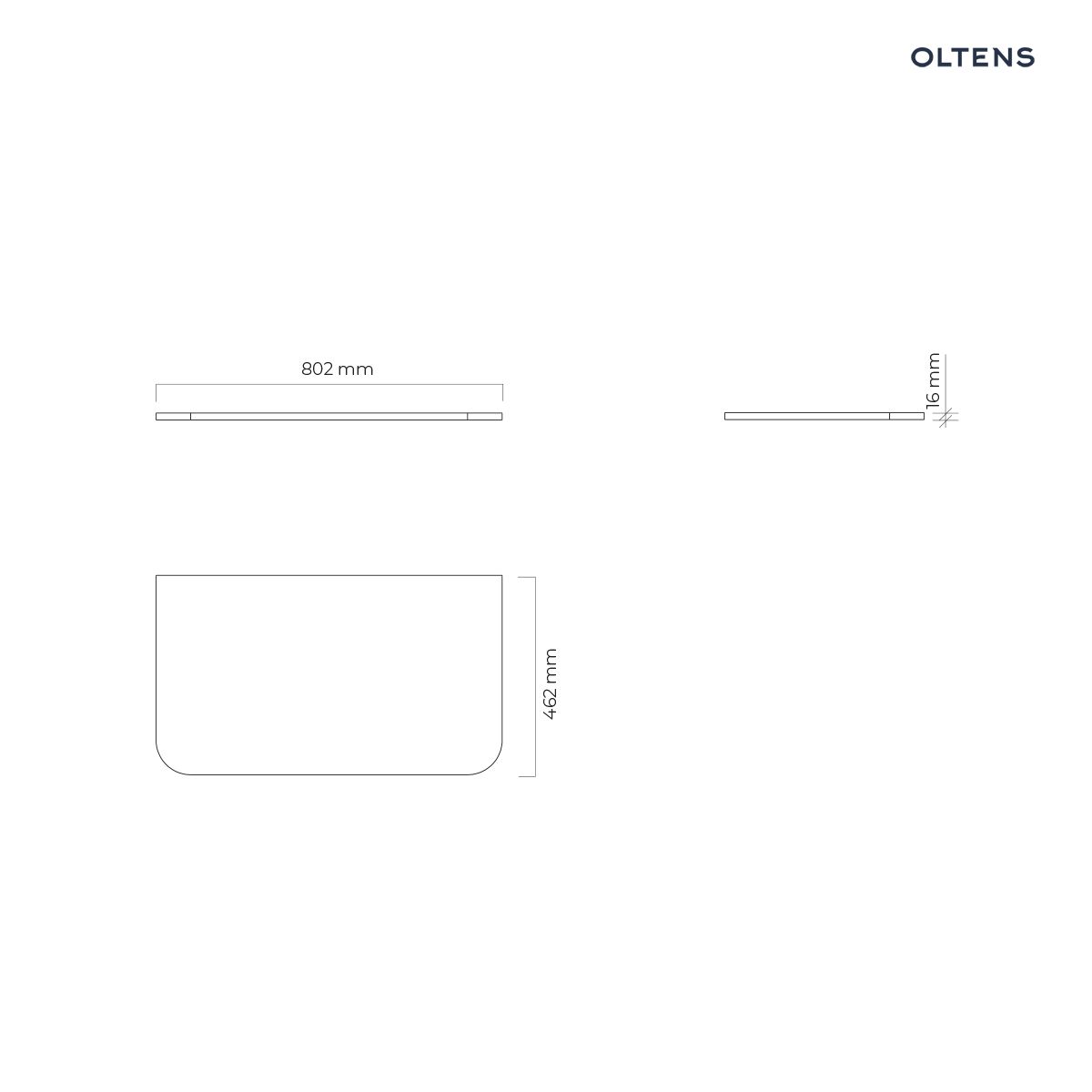 Hamnes deska na skříňku 80 cm Hamnes deska na skříňku 80 cm