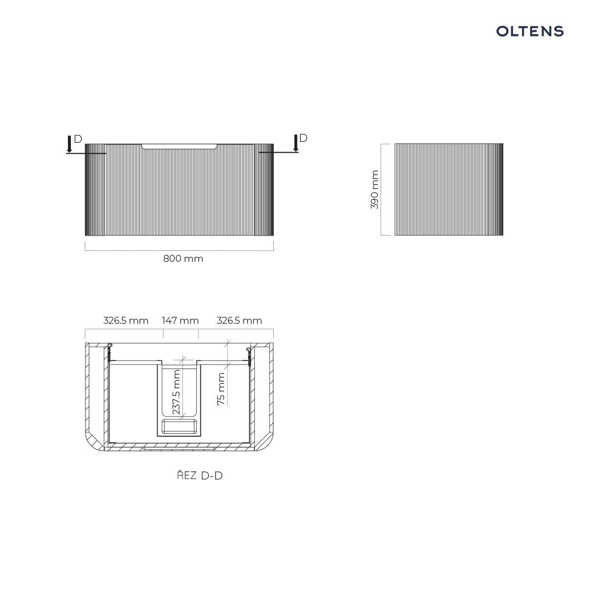 Hamnes umyvadlová skříňka 80 cm Hamnes umyvadlová skříňka 80 cm